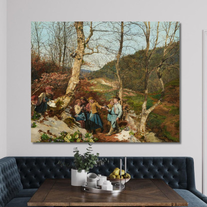 Inizio Primavera Nel Wienerwald Ferdinand Georg Waldmüller fgw50 quadro stampato su tela