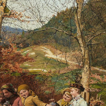Inizio Primavera Nel Wienerwald Ferdinand Georg Waldmüller fgw50 quadro stampato su tela