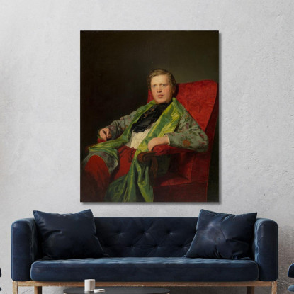 Emanuel Ritter Von Neuwall (1813-1879) Ferdinand Georg Waldmüller fgw53 quadro stampato su tela