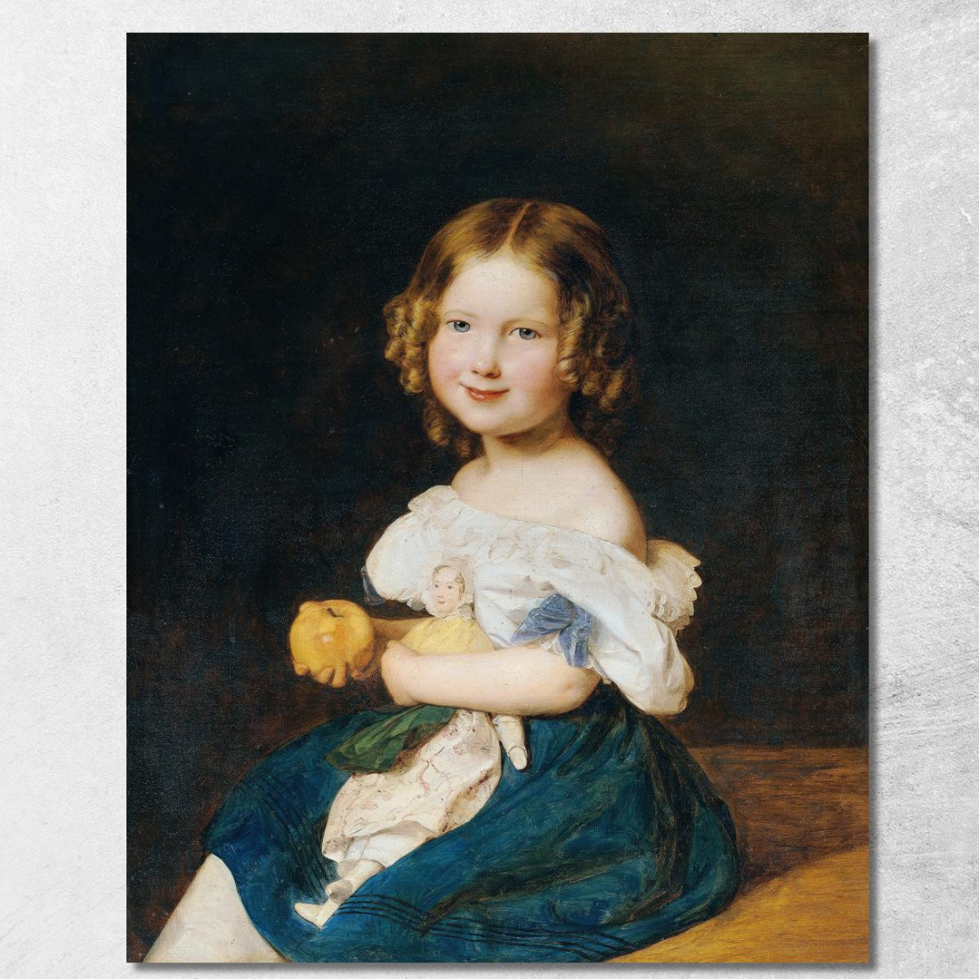 Emilie Werner La Figlia Dei Coniugi Johann E Magdalena Werner Ferdinand Georg Waldmüller fgw54 quadro stampato su tela Emilie Werner La Figlia Dei Coniugi Johann E Magdalena Werner Ferdinand Georg Waldmüller fgw54 quadro stampato su tela
