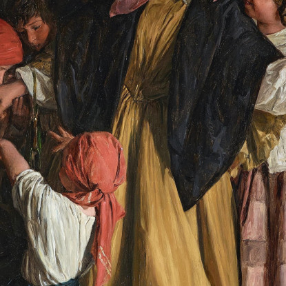 L'Addio Della Madrina Dopo La Cresima Ferdinand Georg Waldmüller fgw60 quadro stampato su tela