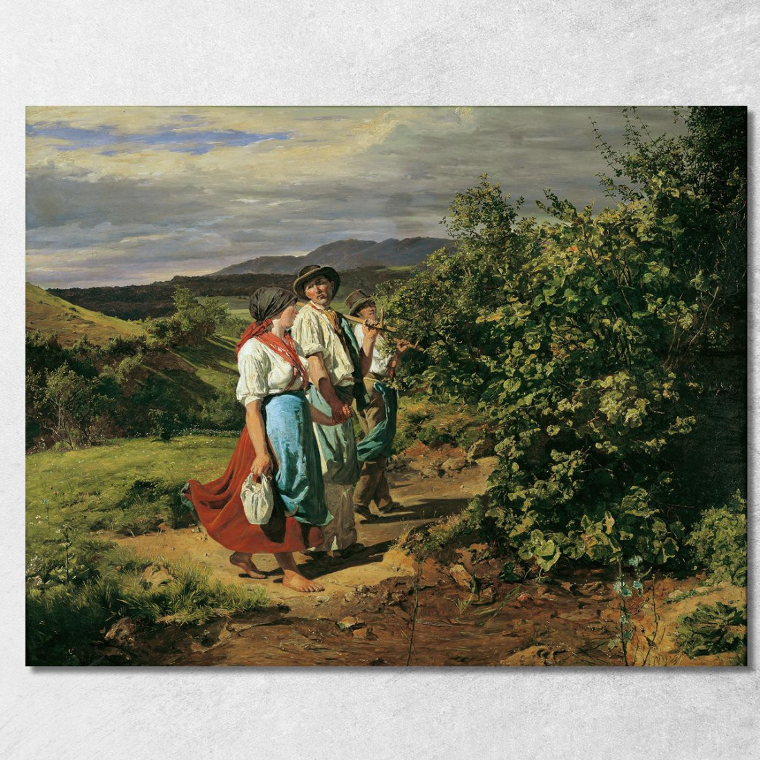 Ritorno Dal Lavoro: Gli Amanti Al Bivio Ferdinand Georg Waldmüller fgw64 quadro stampato su tela Ritorno Dal Lavoro: Gli Amanti Al Bivio Ferdinand Georg Waldmüller fgw64 quadro stampato su tela