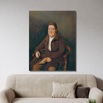 Signor Wohlleben Fratello Del Sindaco Di Vienna Stephan Edler Von Wohlleben Ferdinand Georg Waldmüller fgw67 quadro stampato su