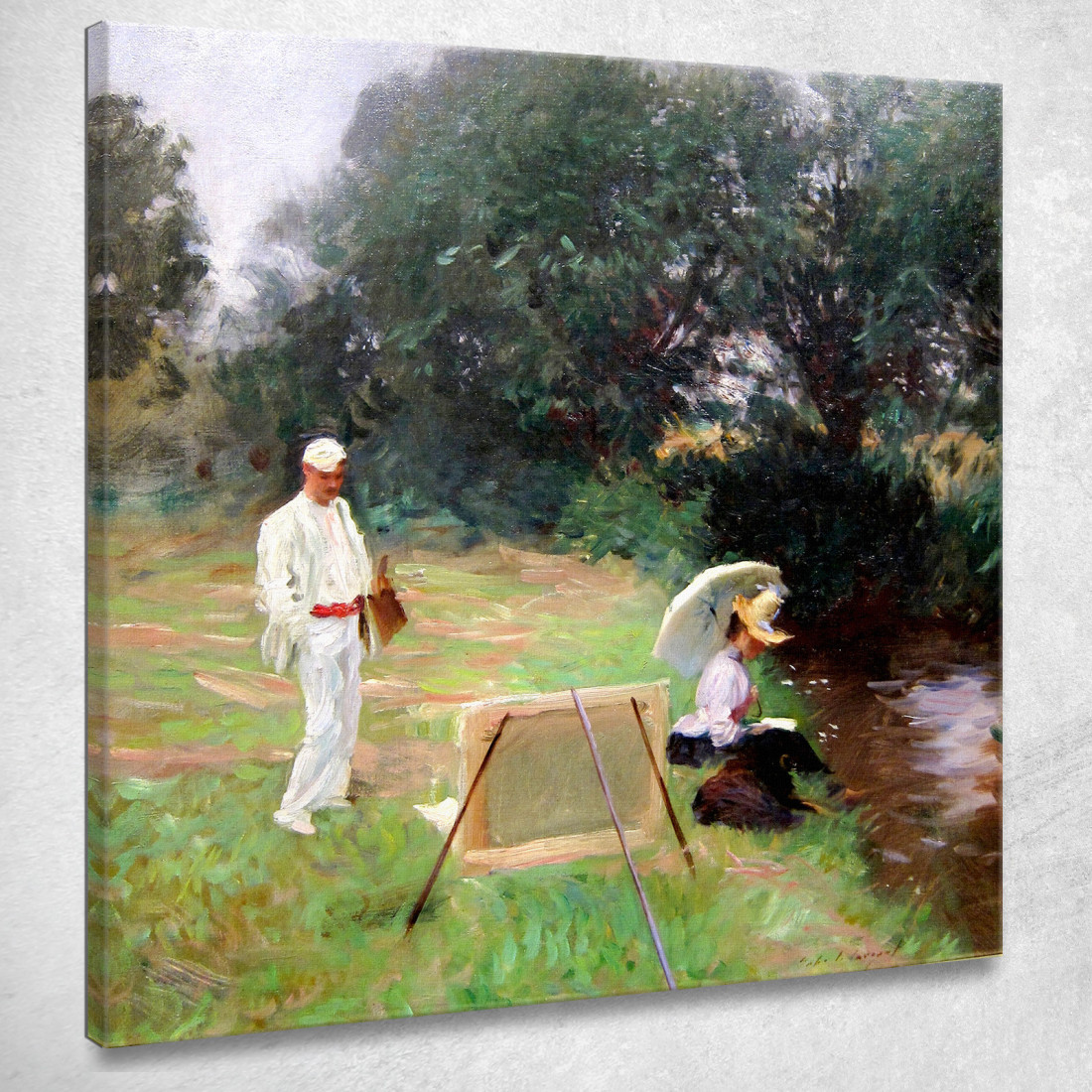 Dennis Miller Pittura Del Bunker A Calcot John Singer Sargent jss52 quadro stampato su tela Dennis Miller Pittura Del Bunker A Calcot John Singer Sargent jss52 quadro stampato su tela
