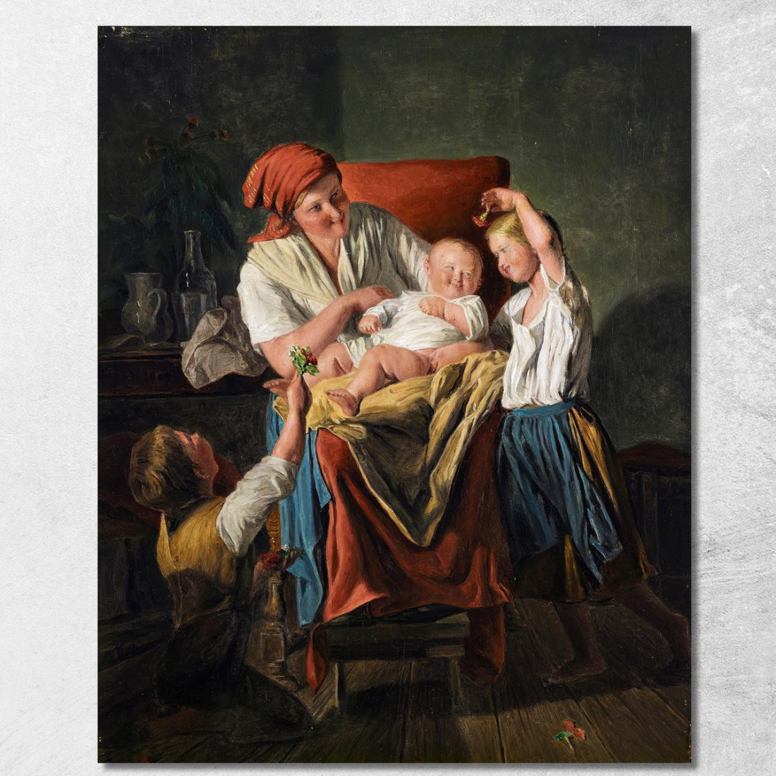 Fortuna Materna Ferdinand Georg Waldmüller fgw81 quadro stampato su tela Fortuna Materna Ferdinand Georg Waldmüller fgw81 quadro stampato su tela