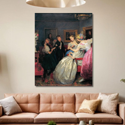 Poveri Auguri Ferdinand Georg Waldmüller fgw85 quadro stampato su tela