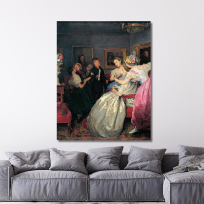Poveri Auguri Ferdinand Georg Waldmüller fgw85 quadro stampato su tela