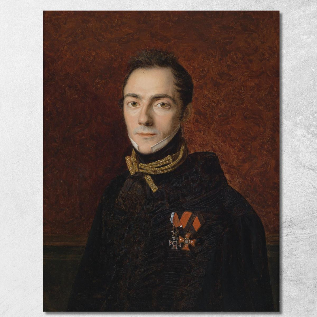 Ritratto Di Un Conte Apponyi Ferdinand Georg Waldmüller fgw86 quadro stampato su tela Ritratto Di Un Conte Apponyi Ferdinand Georg Waldmüller fgw86 quadro stampato su tela