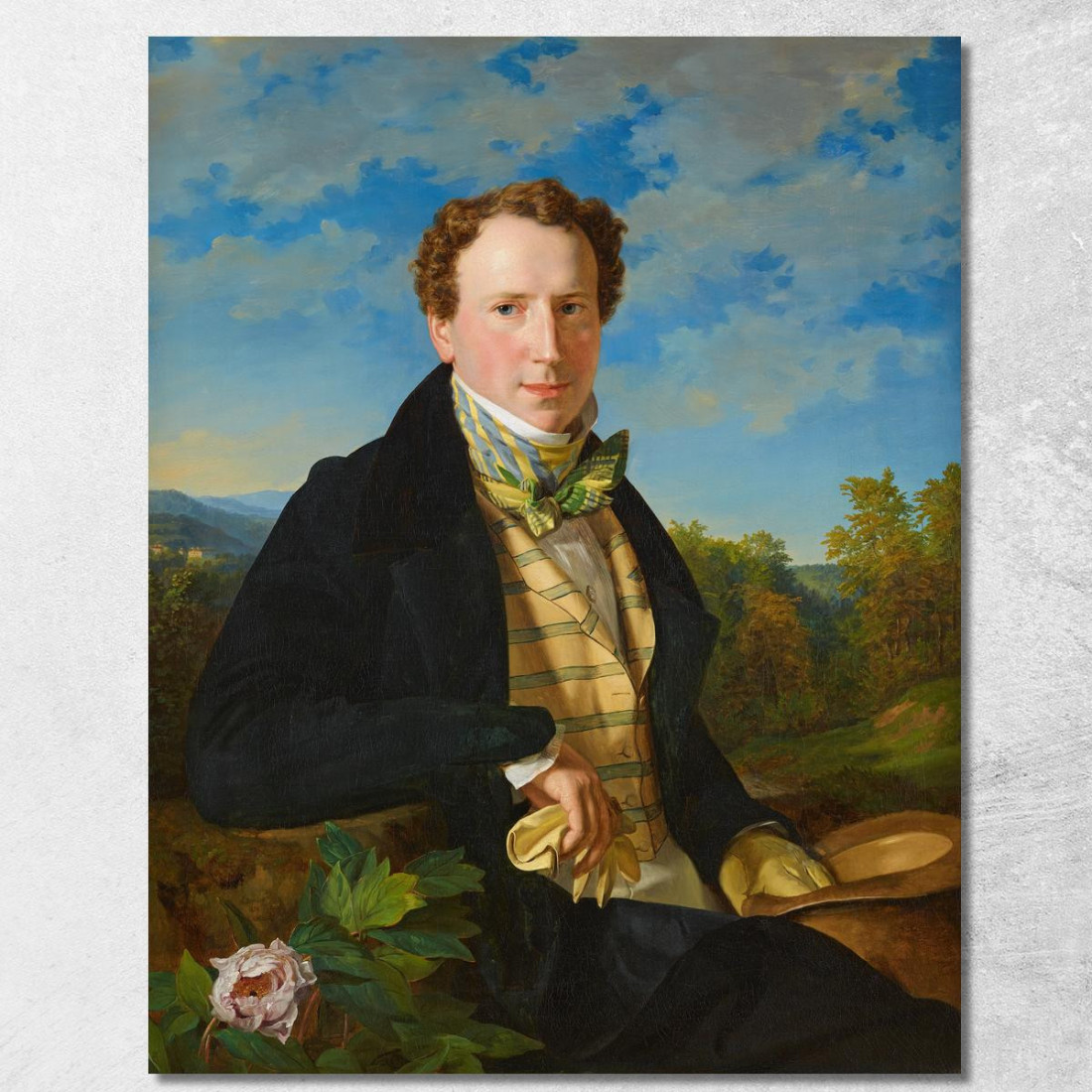 Autoritratto In Giovane Età Ferdinand Georg Waldmüller fgw99 quadro stampato su tela Autoritratto In Giovane Età Ferdinand Georg Waldmüller fgw99 quadro stampato su tela