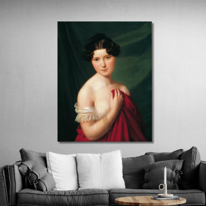 L'Attrice Di Corte Sophie Müller Ferdinand Georg Waldmüller fgw111 quadro stampato su tela