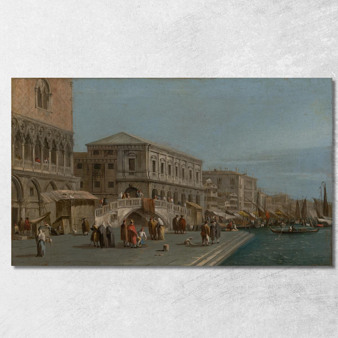 Veduta Del Molo E Della Riva Degli Schiavoni A Venezia Francesco Guardi fgr4 quadro stampato su tela Veduta Del Molo E Della Riva Degli Schiavoni A Venezia Francesco Guardi fgr4 quadro stampato su tela