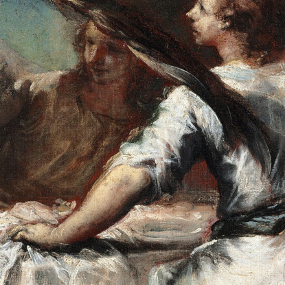 Abramo Accoglie I Tre Angeli Francesco Guardi fgr5 quadro stampato su tela