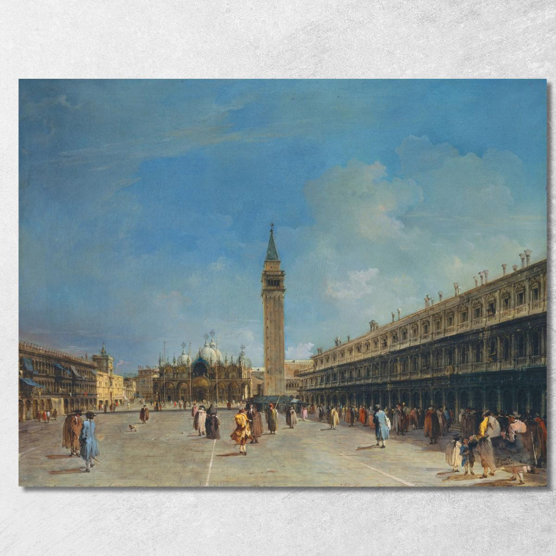 Piazza San Marco Francesco Guardi fgr16 quadro stampato su tela Piazza San Marco Francesco Guardi fgr16 quadro stampato su tela