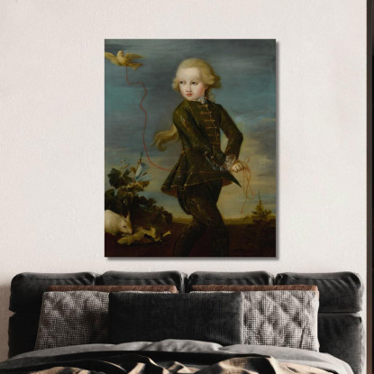 Ritratto Di Un Ragazzo Della Famiglia Gradenigo Forse Ferigo (Nato Nel 1758) Francesco Guardi fgr17 quadro stampato su tela