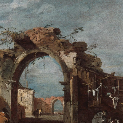 Arco In Rovina Francesco Guardi fgr19 quadro stampato su tela