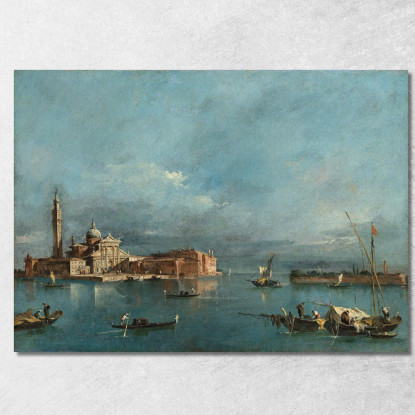 San Giorgio Maggiore Con La Punta Della Giudecca Francesco Guardi fgr20 quadro stampato su tela