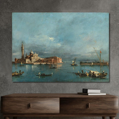 San Giorgio Maggiore Con La Punta Della Giudecca Francesco Guardi fgr20 quadro stampato su tela