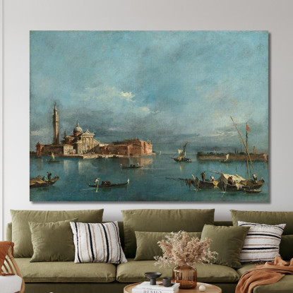 San Giorgio Maggiore Con La Punta Della Giudecca Francesco Guardi fgr20 quadro stampato su tela