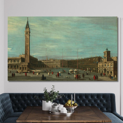 Piazza San Marco Venezia Vista Verso Ovest Francesco Guardi fgr33 quadro stampato su tela