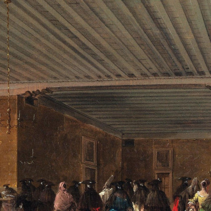 Il Ridotto Pubblico A Palazzo Dandolo Francesco Guardi fgr36 quadro stampato su tela