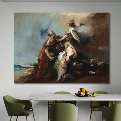Il Sacrificio Di Isacco Francesco Guardi fgr37 quadro stampato su tela