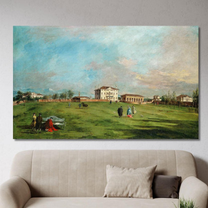 Villa Loredan A Paese Francesco Guardi fgr38 quadro stampato su tela