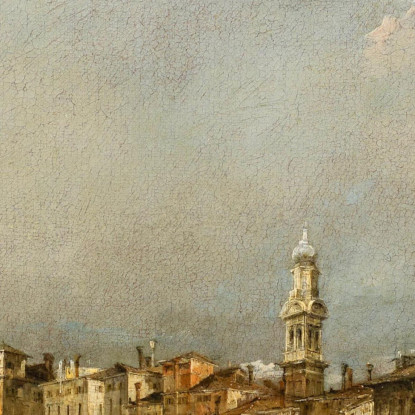 Veduta Del Canal Grande Verso Il Rialto Francesco Guardi fgr52 quadro stampato su tela