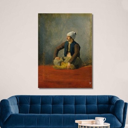Un Mercante Orientale Horace Vernet hvr5 quadro stampato su tela