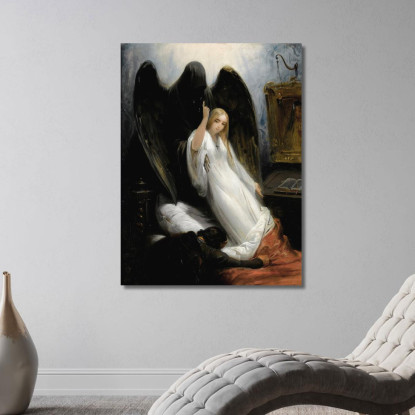 La Morte E La Fanciulla Horace Vernet hvr11 quadro stampato su tela