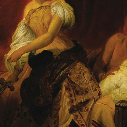 Giuditta E Oloferne Horace Vernet hvr20 quadro stampato su tela