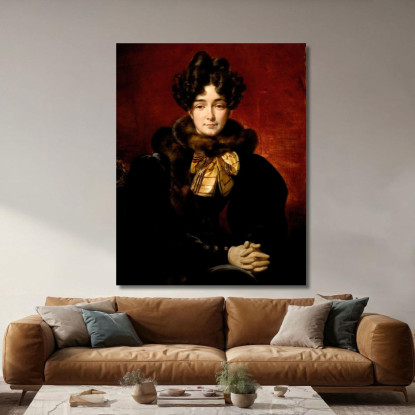 Ritratto Di Una Dama Horace Vernet hvr24 quadro stampato su tela