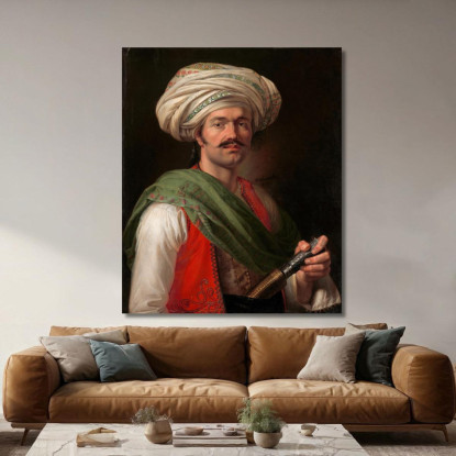 Ritratto Di Un Mamelucco (Presumibilmente Roustam Raza) Horace Vernet hvr25 quadro stampato su tela
