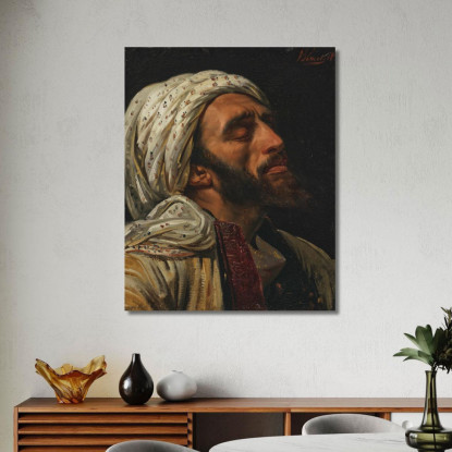 Ritratto Di Un Uomo Arabo Horace Vernet hvr26 quadro stampato su tela