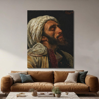 Ritratto Di Un Uomo Arabo Horace Vernet hvr26 quadro stampato su tela
