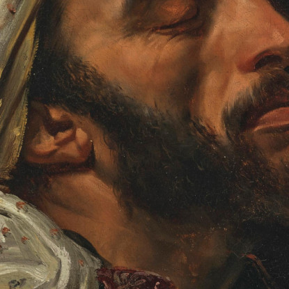 Ritratto Di Un Uomo Arabo Horace Vernet hvr26 quadro stampato su tela