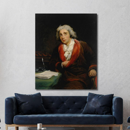 Ritratto Del Poeta André Chénier (1762-1794) Horace Vernet hvr29 quadro stampato su tela