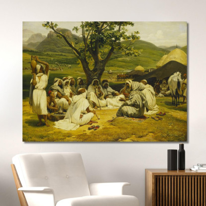 Il Narratore Arabo Horace Vernet hvr34 quadro stampato su tela
