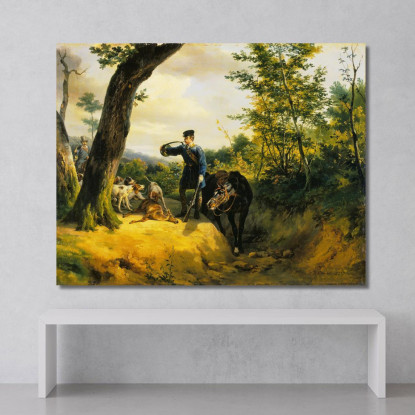 La Cava Horace Vernet hvr42 quadro stampato su tela