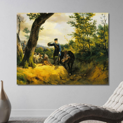 La Cava Horace Vernet hvr42 quadro stampato su tela