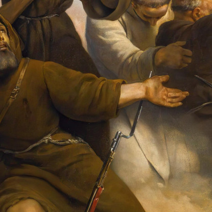 L'Assedio Di Saragozza Horace Vernet hvr43 quadro stampato su tela