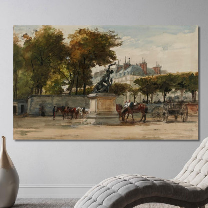 Artiglieri Alle Tuileries 9 Luglio 1871 Isidore Pils ipl2 quadro stampato su tela