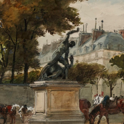 Artiglieri Alle Tuileries 9 Luglio 1871 Isidore Pils ipl2 quadro stampato su tela