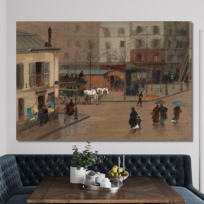 Incrocio 8 Febbraio 1871 Isidore Pils ipl6 quadro stampato su tela