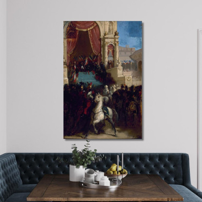 Distribuzione Delle Aquile E Benedizione Delle Bandiere Il 10 Maggio 1852 Al Champ-De-Mars Isidore Pils ipl7 quadro stampato su
