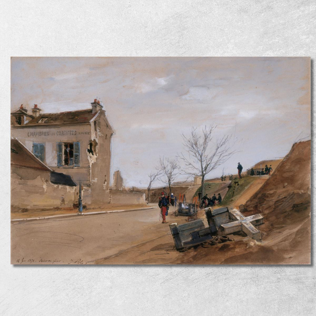 Le Point Du Jour Febbraio 1871 Isidore Pils ipl13 quadro stampato su tela Le Point Du Jour Febbraio 1871 Isidore Pils ipl13 quadro stampato su tela