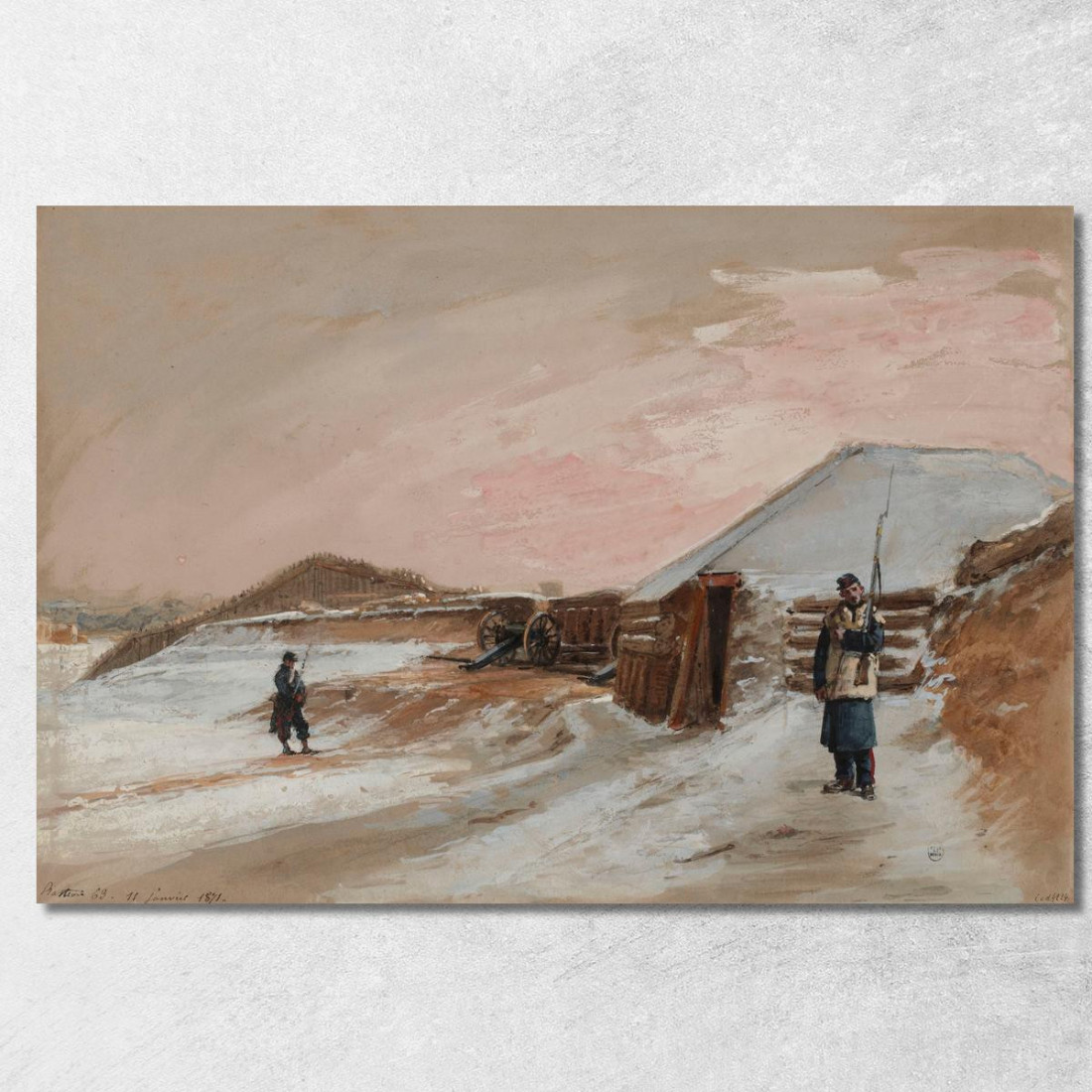 Assedio Di Parigi Bastione 63 11 Gennaio 1871 Isidore Pils ipl20 quadro stampato su tela Assedio Di Parigi Bastione 63 11 Gennaio 1871 Isidore Pils ipl20 quadro stampato su tela