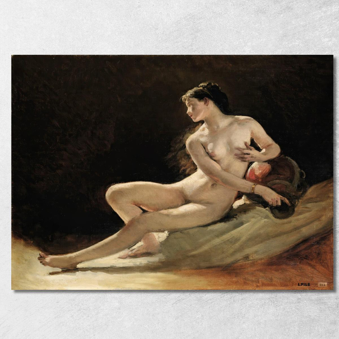 Studio Per La Figura Della Senna Per L'Opera Garnier Parigi Isidore Pils ipl25 quadro stampato su tela Studio Per La Figura Della Senna Per L'Opera Garnier Parigi Isidore Pils ipl25 quadro stampato su tela