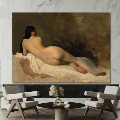 Studio Di Un Nudo Reclinato Isidore Pils ipl26 quadro stampato su tela