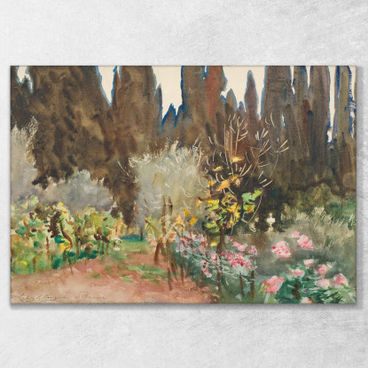 Giardini A Firenze John Singer Sargent jss86 quadro stampato su tela