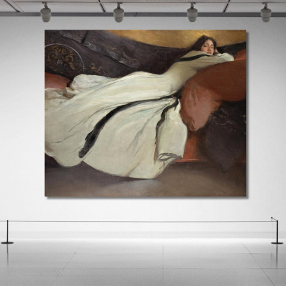 Riposo John White Alexander jwa20 quadro stampato su tela